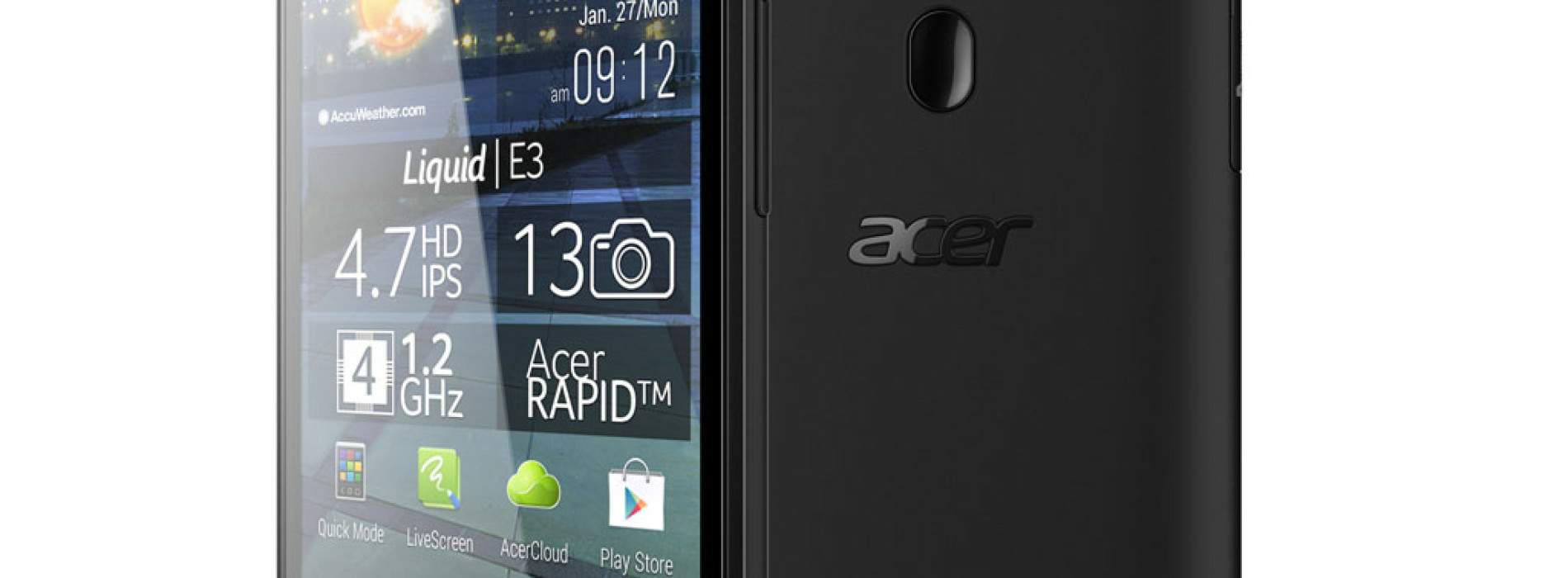 Acer Liquid E3 brilla por dentro y por fuera