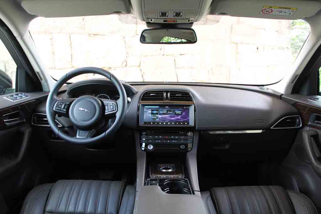 Prueba del Jaguar F-Pace vista interior completa
