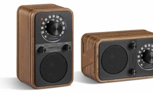 Sangean WR-9: radio y altavoz Bluetooth con carcasa de madera para 57 horas de música