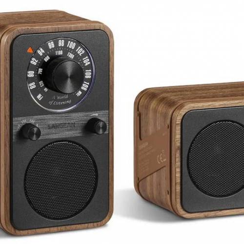 Sangean WR-9: radio y altavoz Bluetooth con carcasa de madera para 57 horas de música
